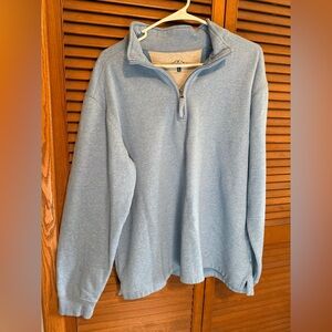 Men's Blue Quarter-Zip Sweater